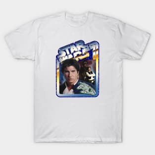 The Scoundrel (blue starfield, chrome border) T-Shirt